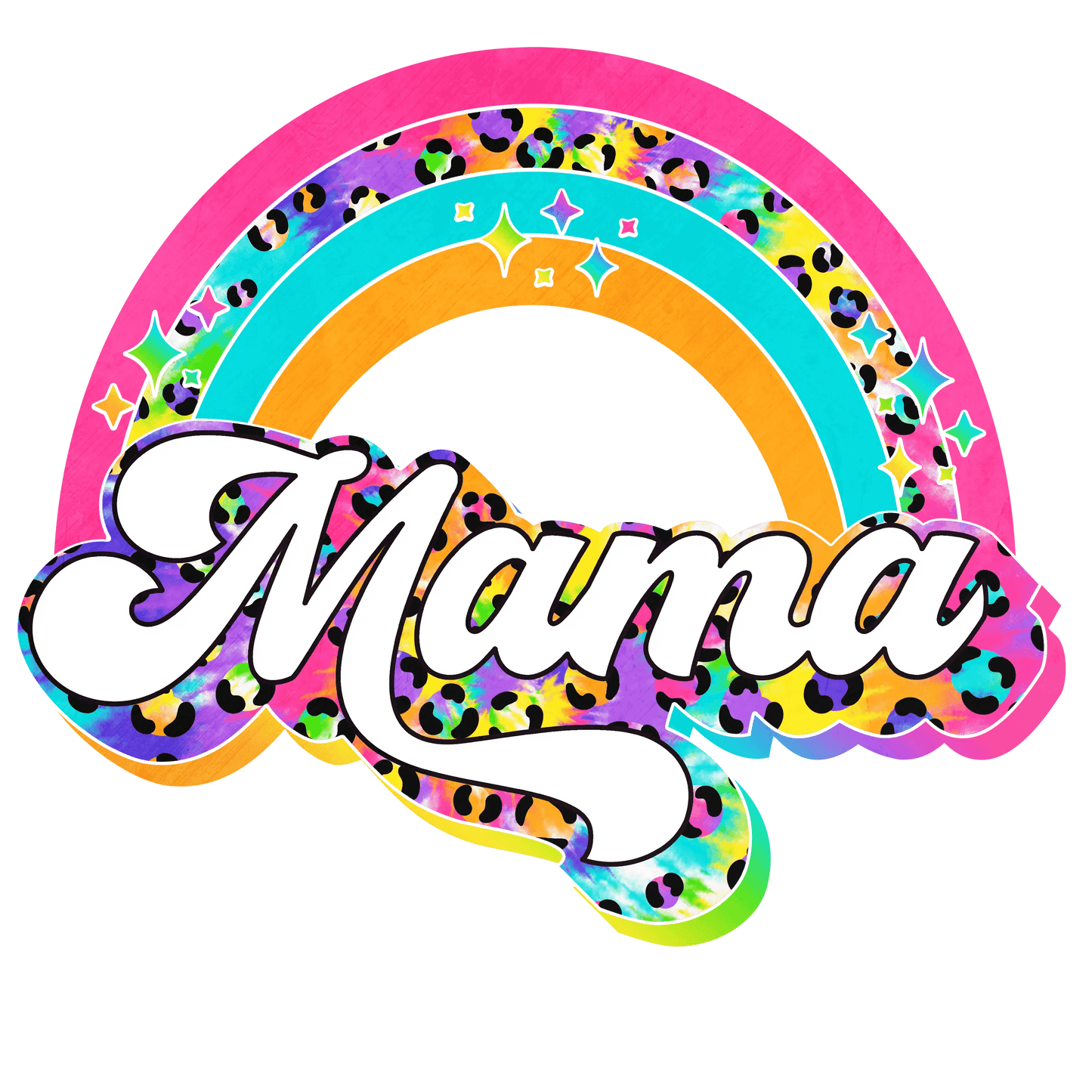 Colorful Mothers Day Design - DTF Ready To Press - Heat Press Transfer