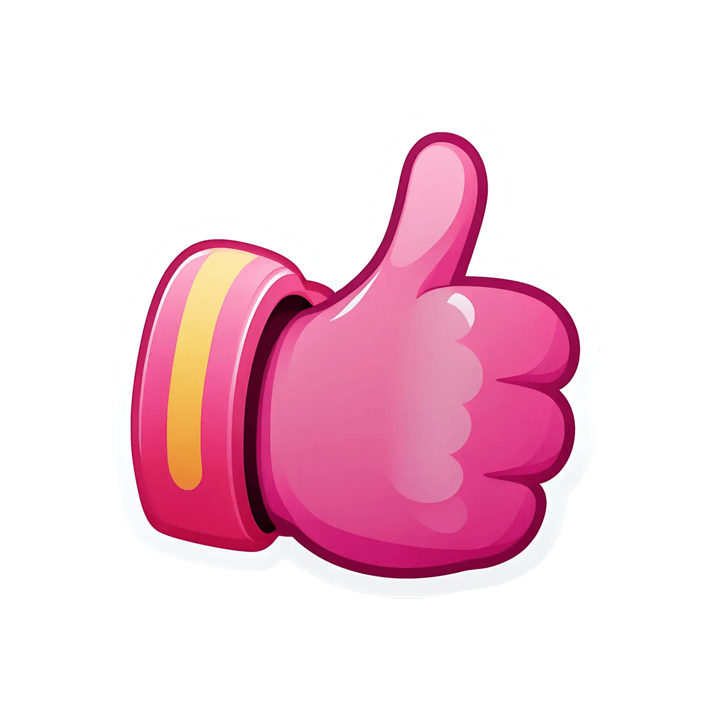 Colorful Thumbs Up - Sticker - Heat Press Transfer