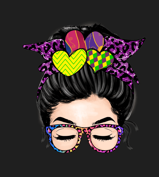 Colorful Bow Headband - DTF Ready to Press - Heat Press Transfer