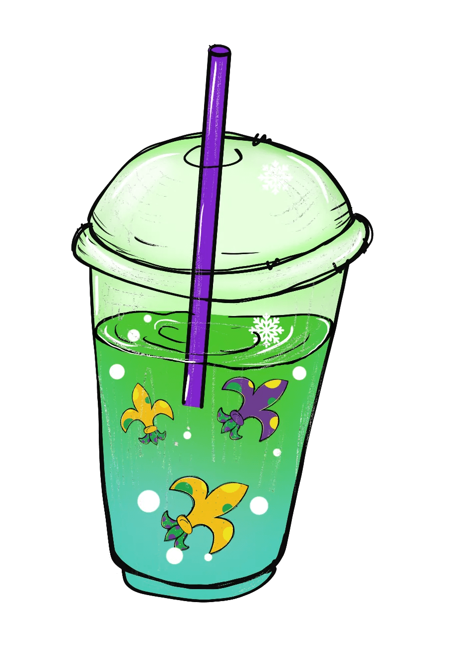 Colorful Butterflies Drink - DTF Ready to Press - Heat Press Transfer