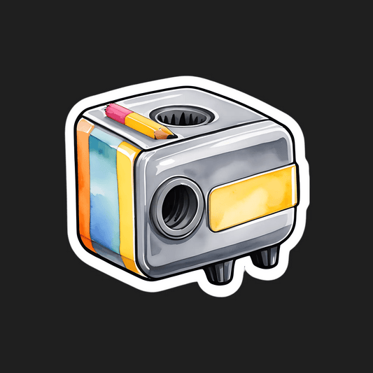 Colorful Camera - Sticker - Heat Press Transfer