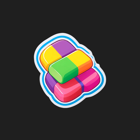 Colorful Capsules - UV DTF Sticker - Heat Press Transfer