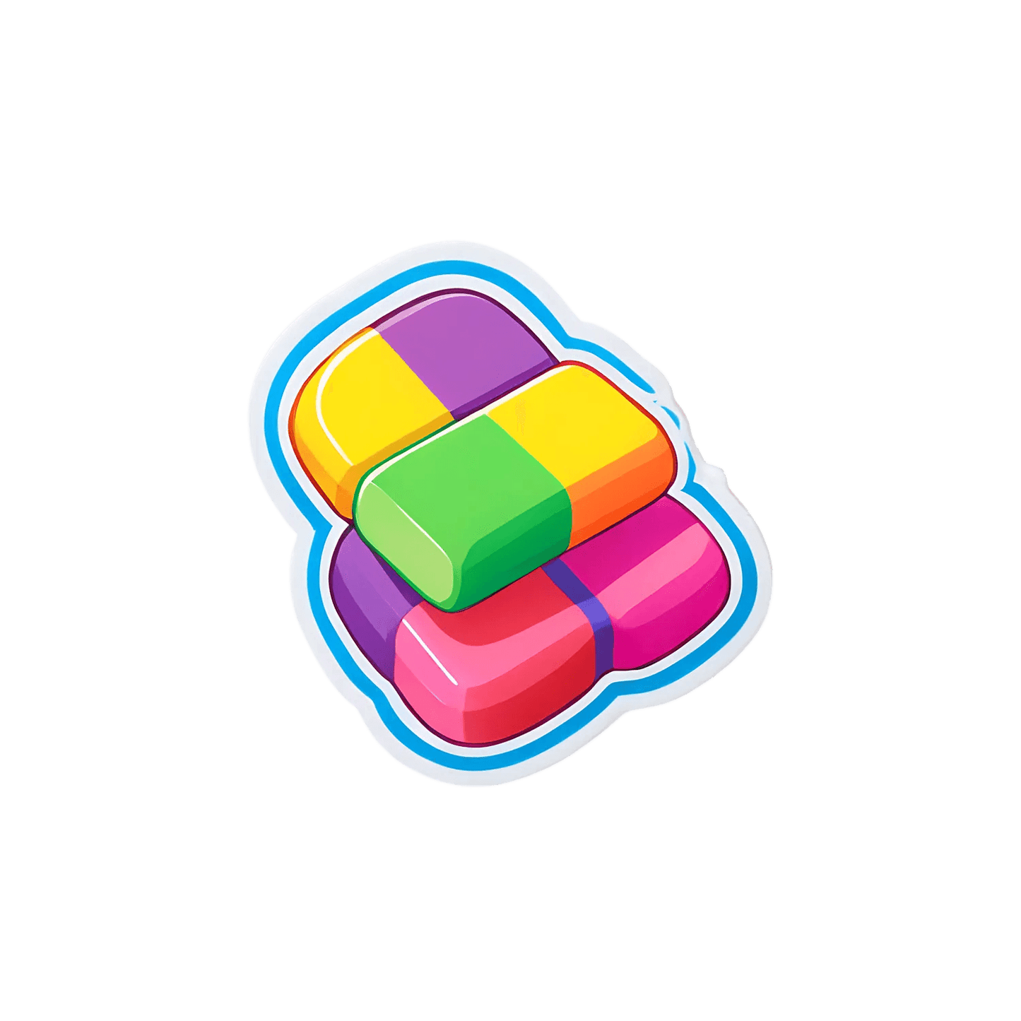 Colorful Capsules - UV DTF Sticker - Heat Press Transfer