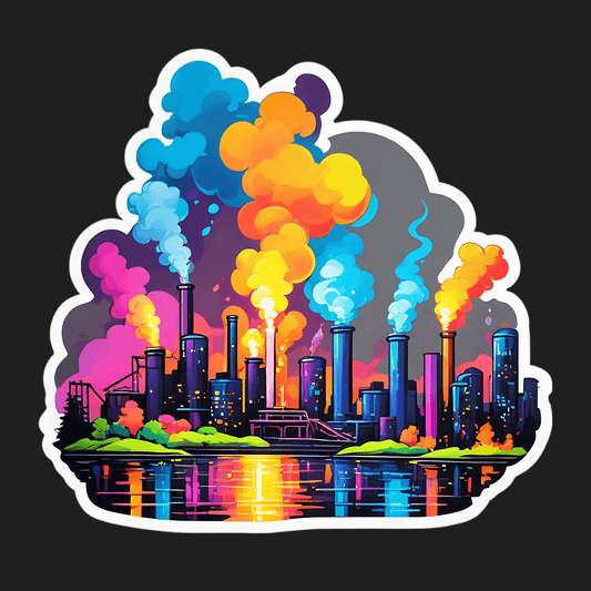 Colorful Cityscape - UV Sticker - Heat Press Transfer