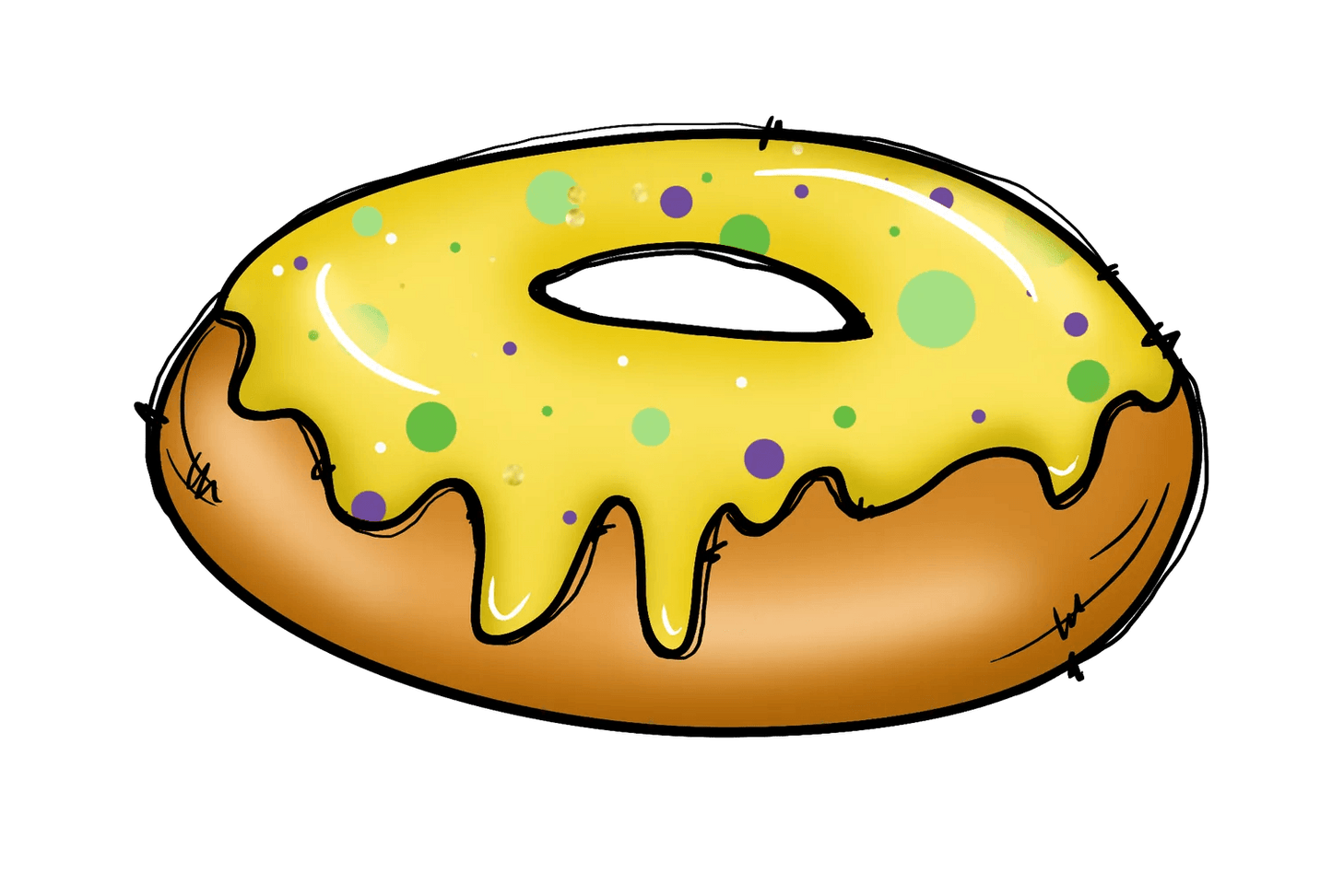 Colorful Donut - DTF Ready to Press - Heat Press Transfer