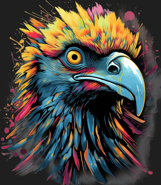 Colorful Eagle - DTF Ready to Press - Heat Press Transfer