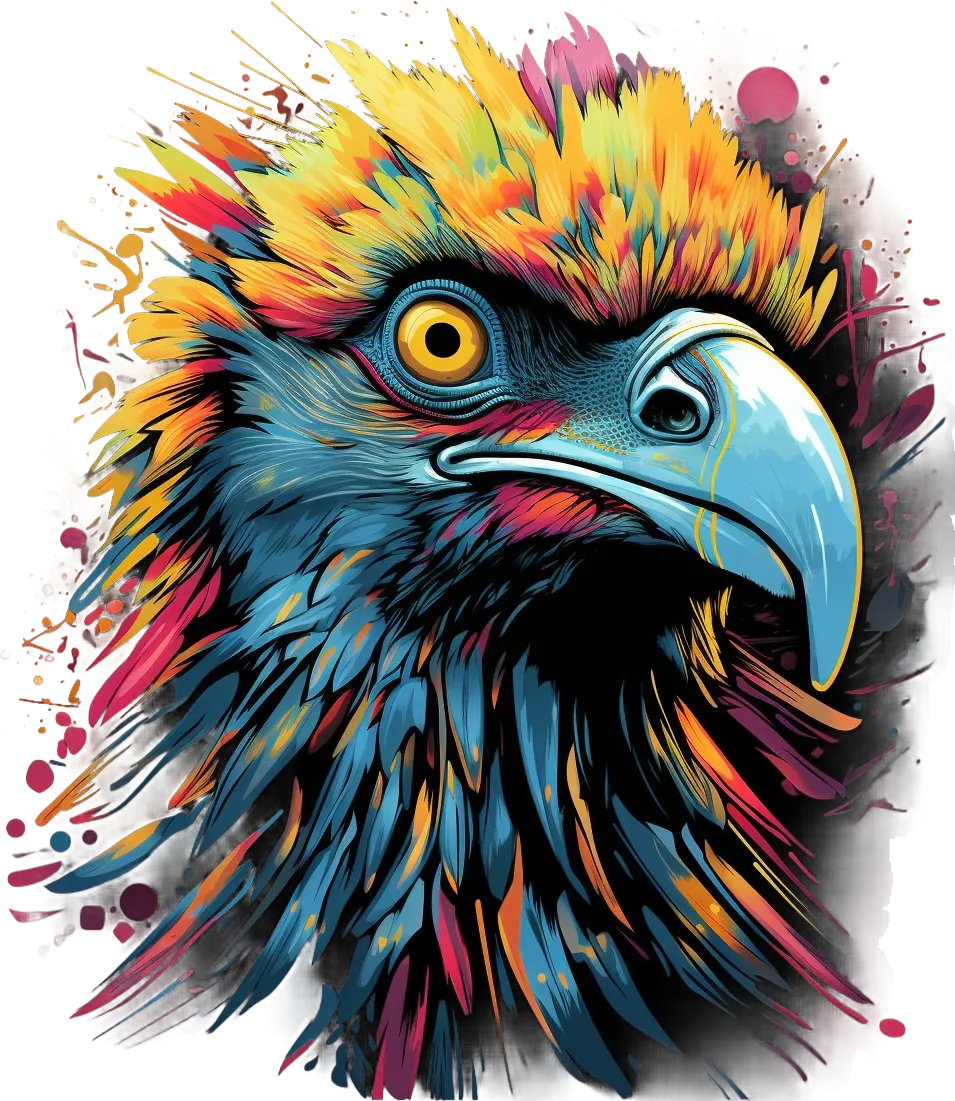 Colorful Eagle - DTF Ready to Press - Heat Press Transfer