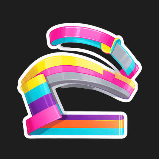 Colorful Gradient - Sticker for Festive Decorating - Heat Press Transfer