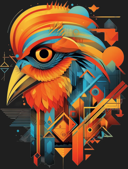 Colorful Phoenix - DTF Ready to Press - Heat Press Transfer