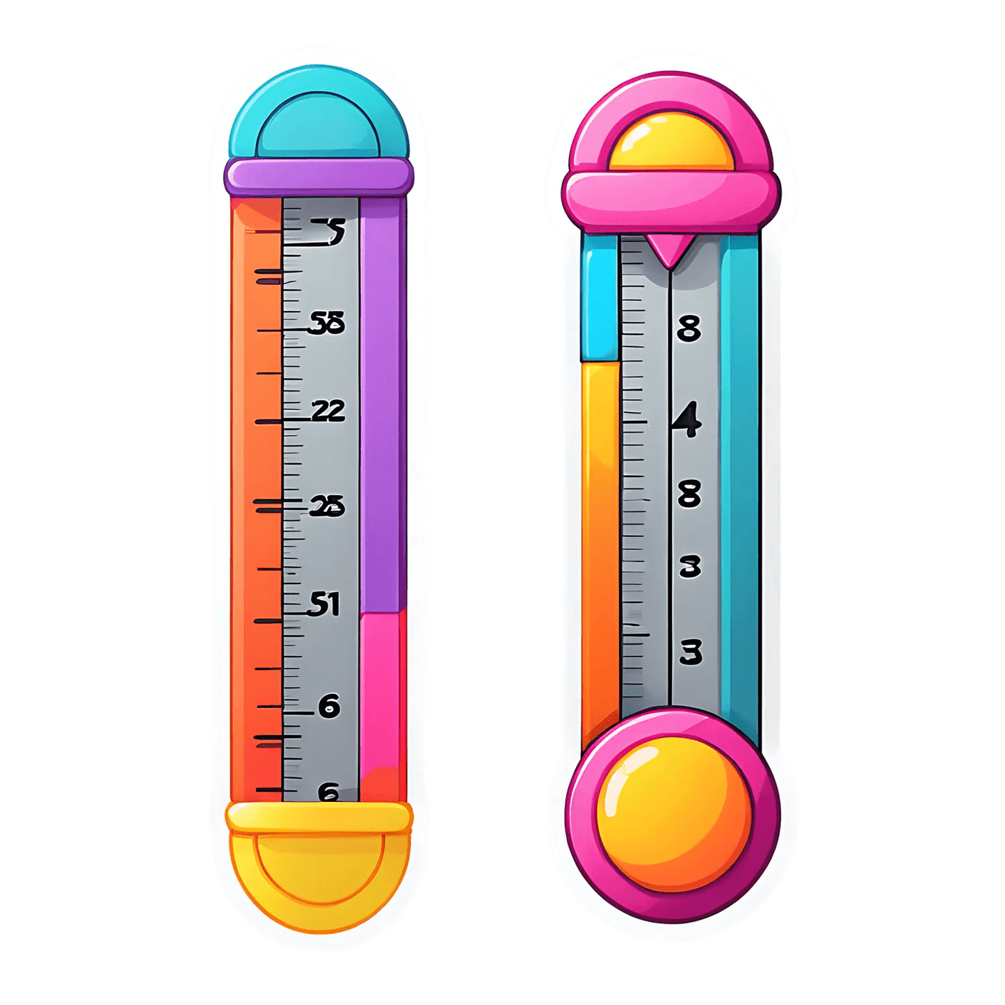 Colorful Thermometer - UV DTF Sticker - Heat Press Transfer