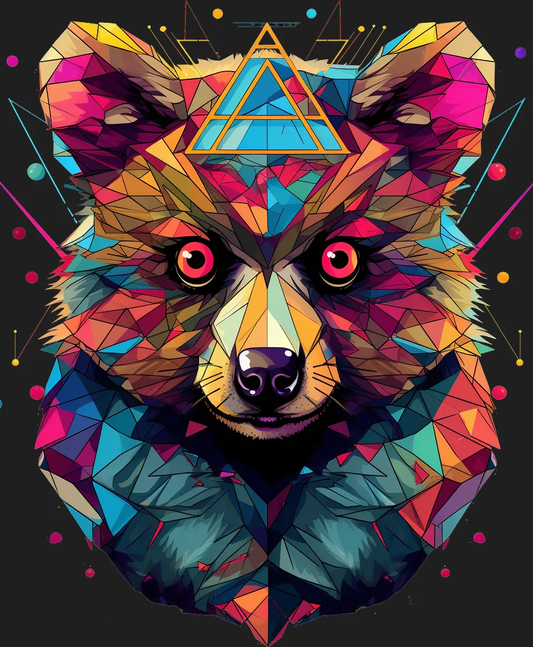 Colorful Wolf - DTF Ready to Press - Heat Press Transfer