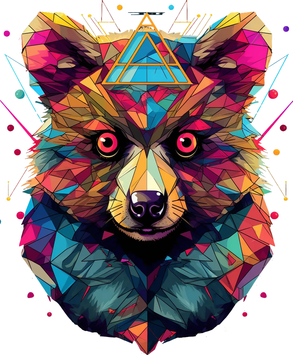 Colorful Wolf - DTF Ready to Press - Heat Press Transfer