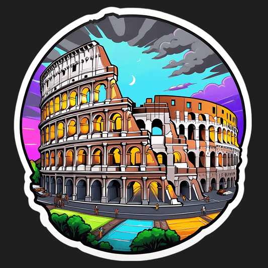 Colosseum Nightfall - Sticker - Heat Press Transfer