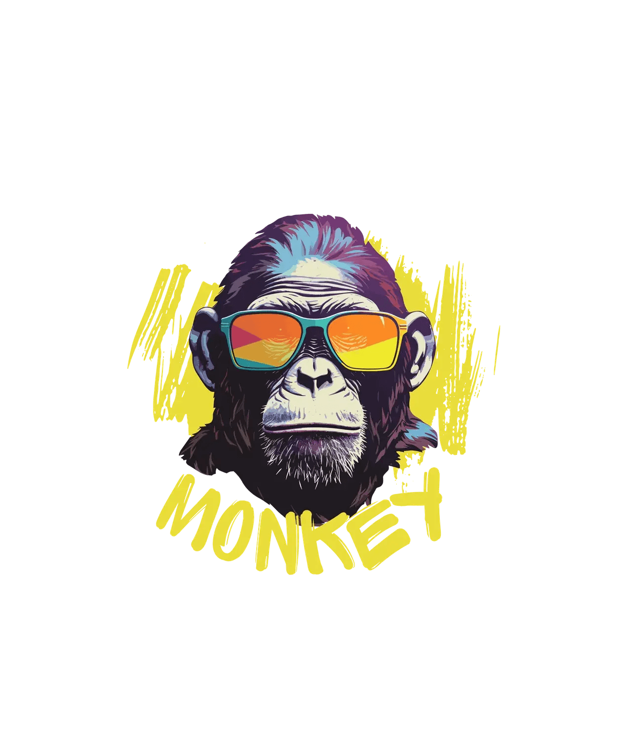 Cool Monkey Shades - DTF Ready to Press (original)