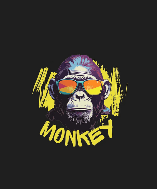 Cool Monkey Shades - DTF Ready to Press - Heat Press Transfer
