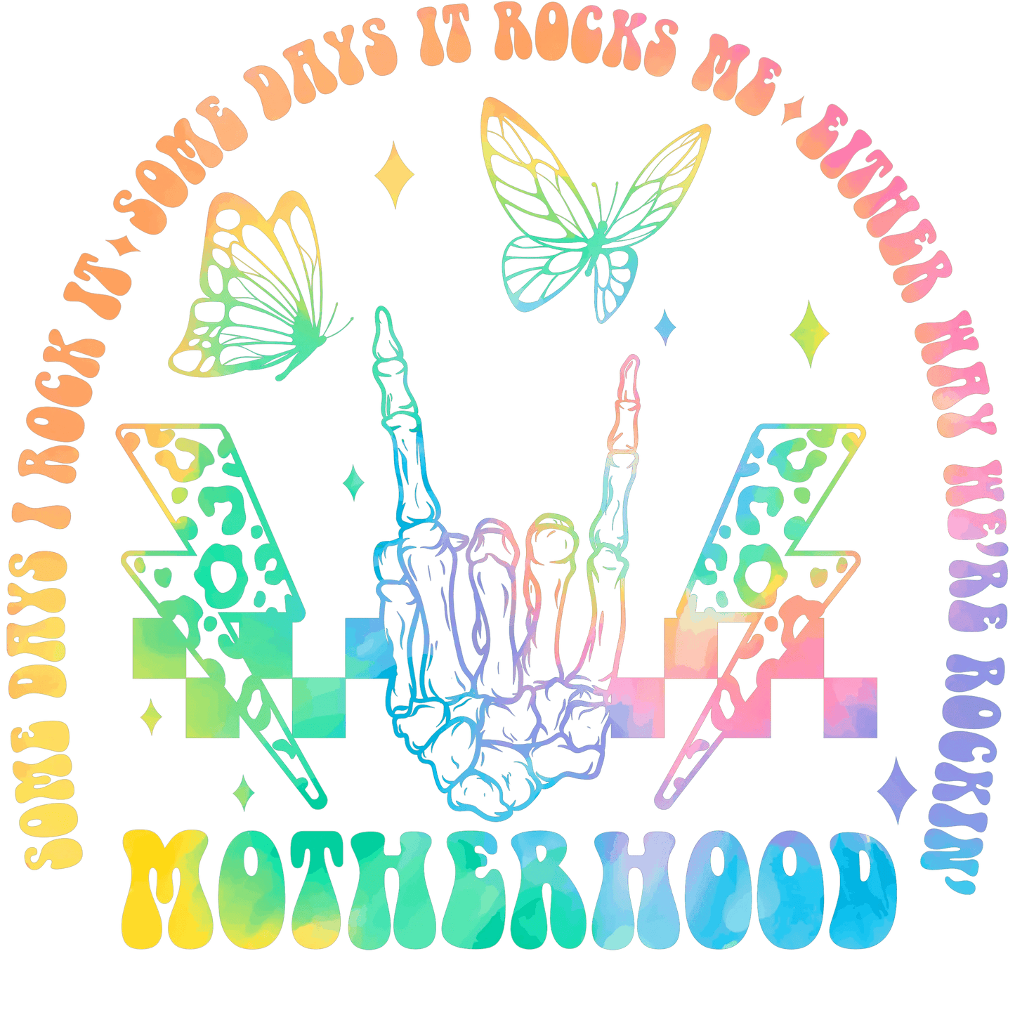 Cool Motherhood Design - DTF Ready To Press - Heat Press Transfer