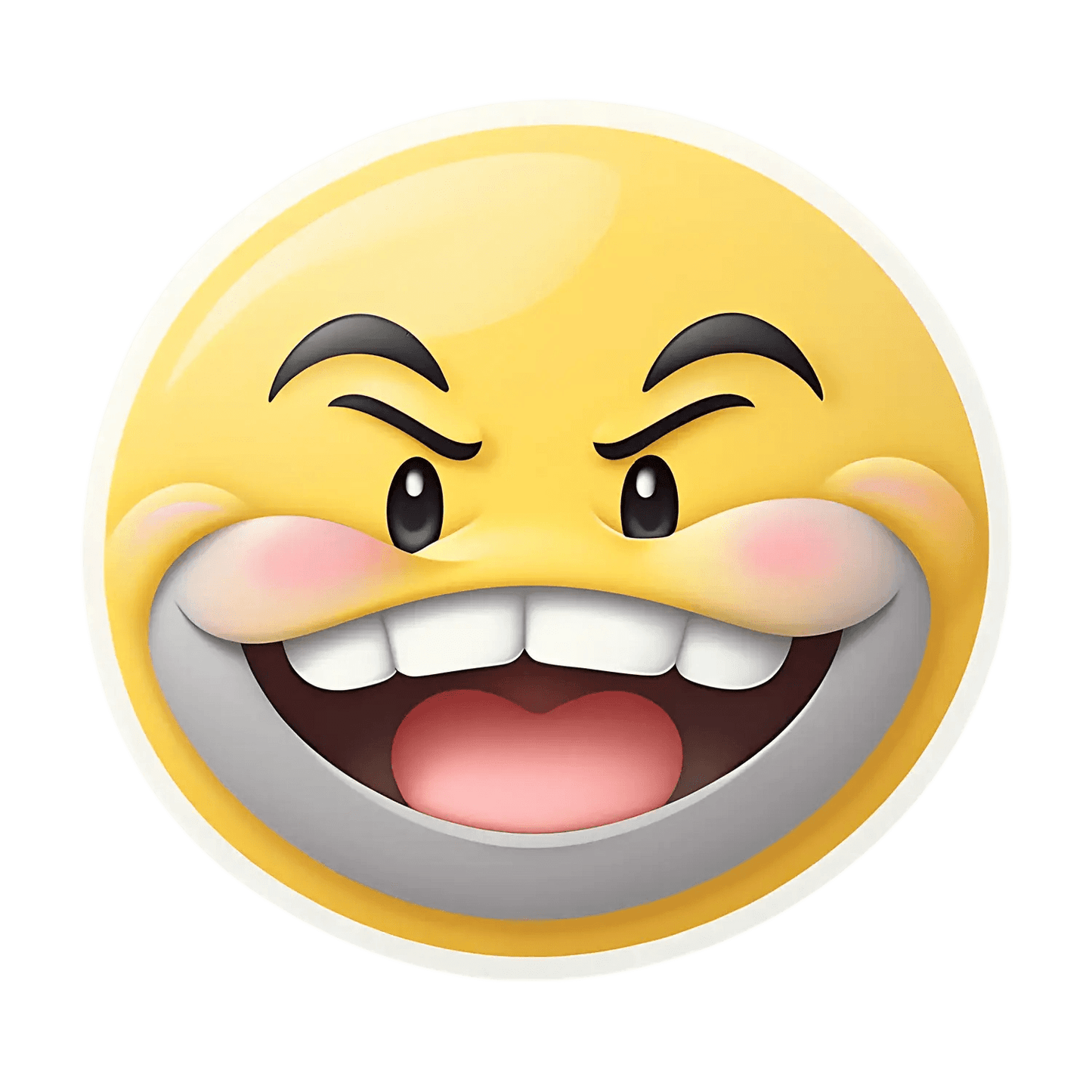 Cool Smirk Emoji - Sticker - Heat Press Transfer