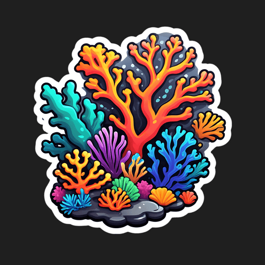 Coral Reef Magic - Colorful Sticker - Heat Press Transfer