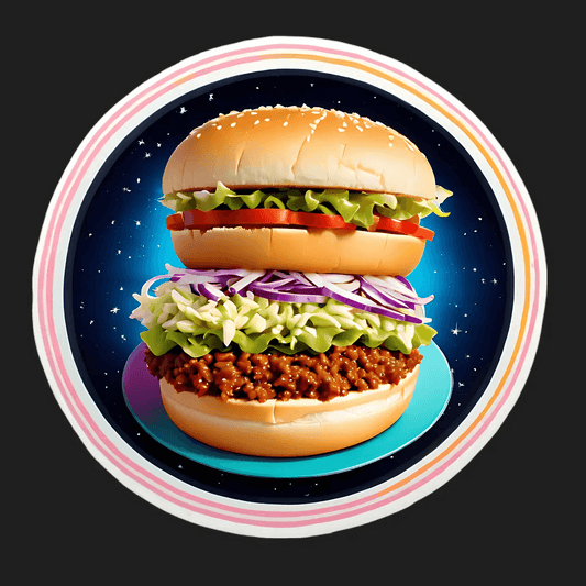 Cosmic Burger - Sticker - Heat Press Transfer