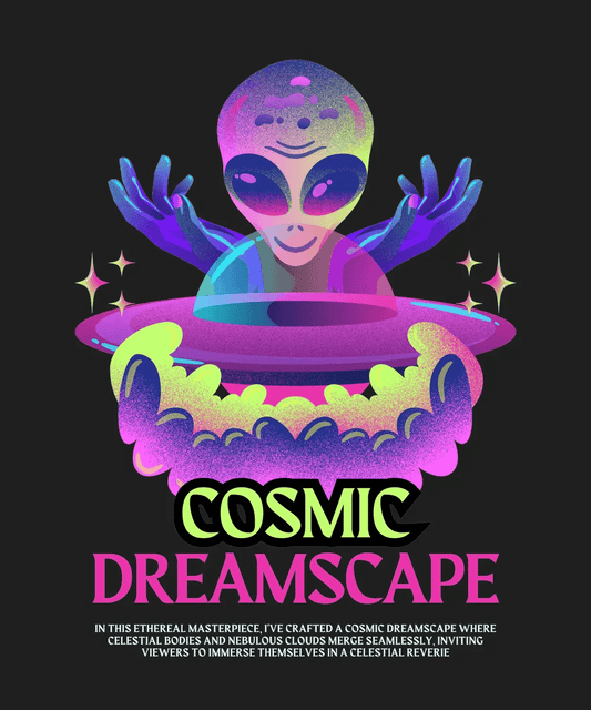 Cosmic Dreamscape - DTF Ready to Press - Heat Press Transfer