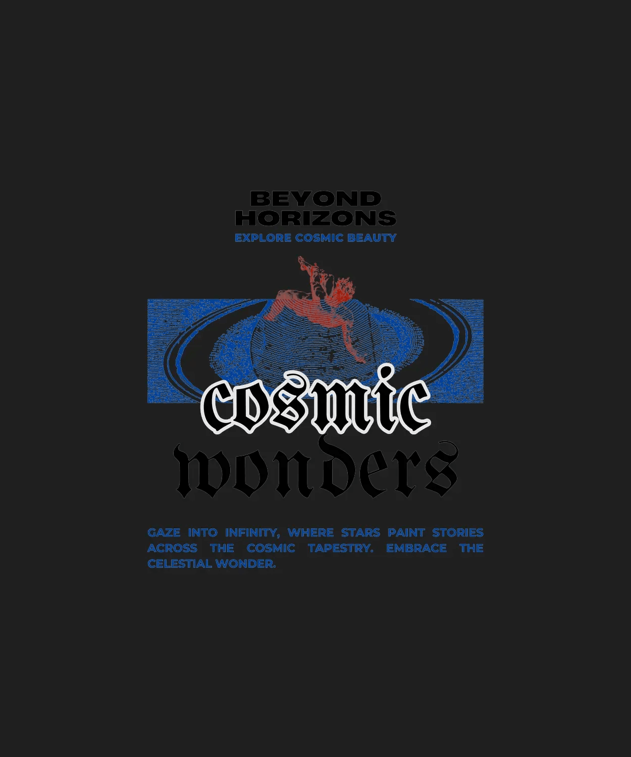 Cosmic Explorer - DTF Ready to Press (black_bg)