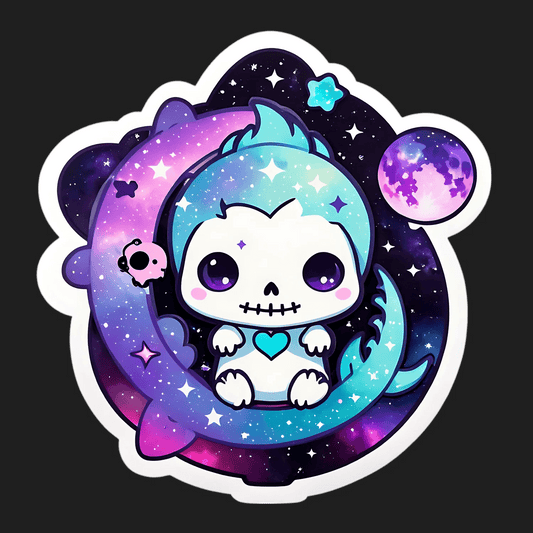 Cosmic Dragon Sticker - UV DTF - Heat Press Transfer