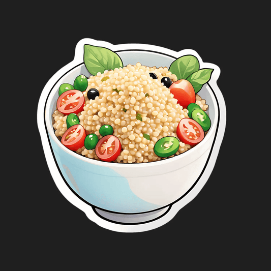 Couscous Salad Bowl - Sticker - Heat Press Transfer