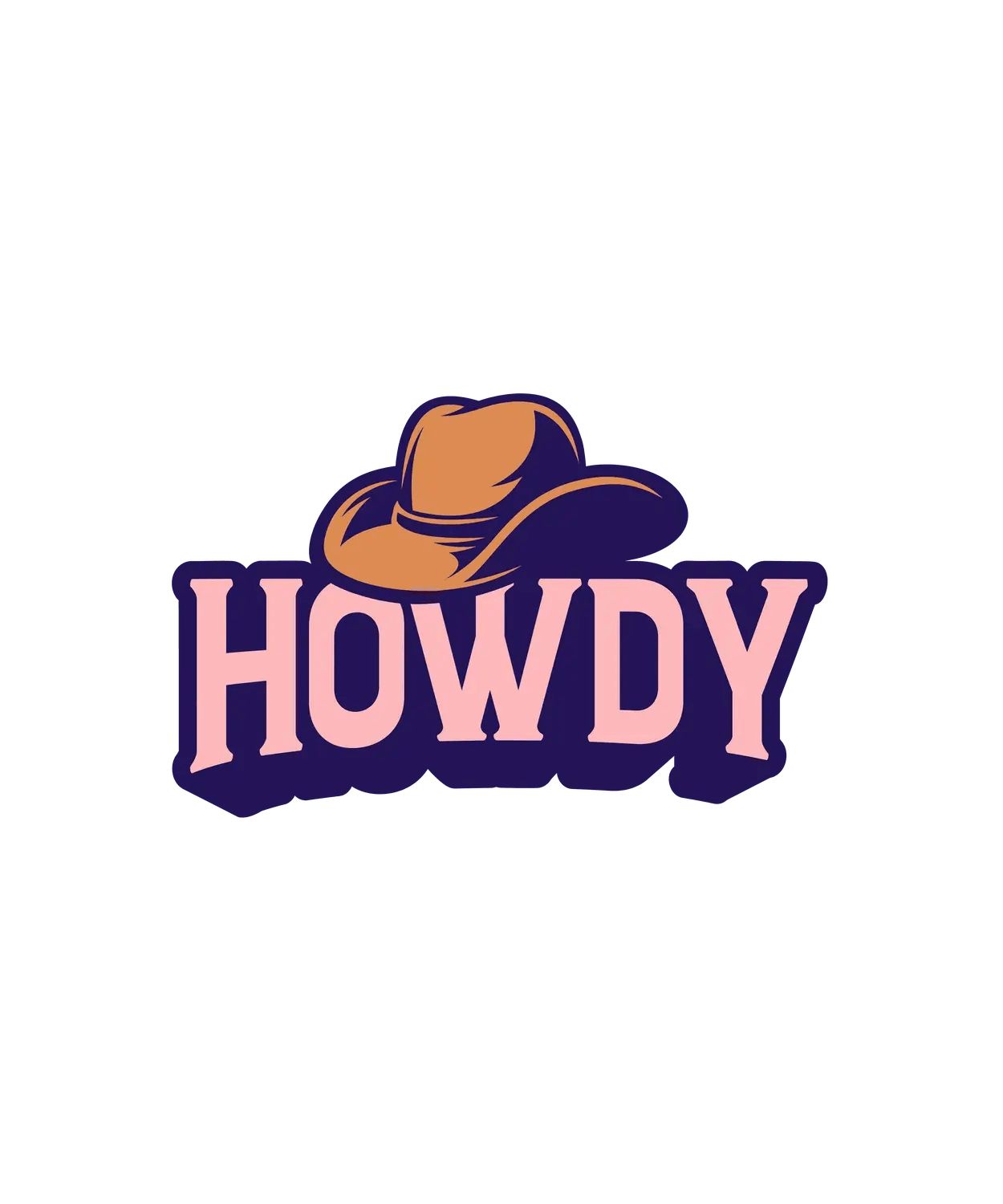 Cowboy Hat Howdy - DTF Ready to Press (original)