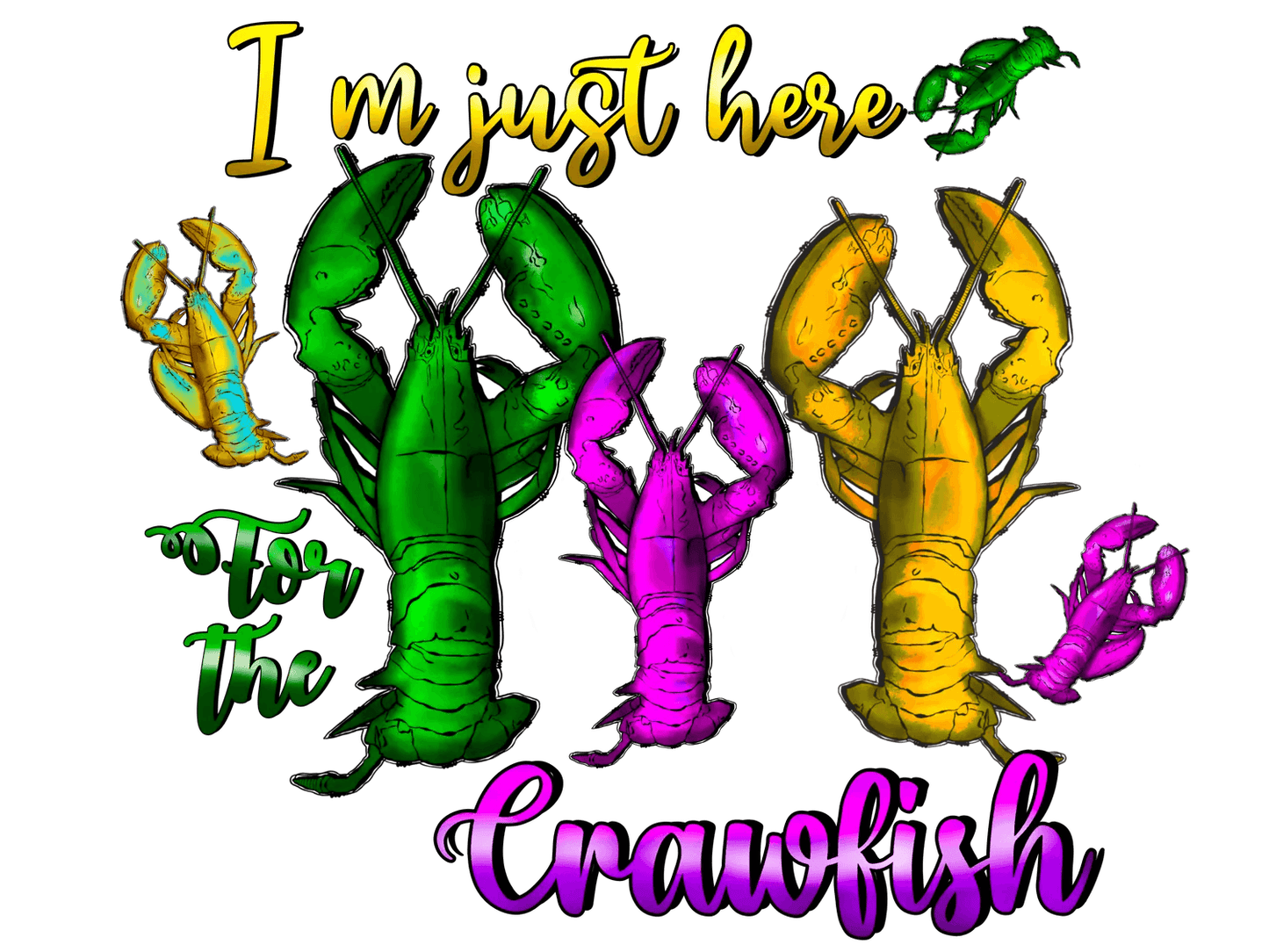 Crawfish Lover - DTF Ready to Press - Heat Press Transfer