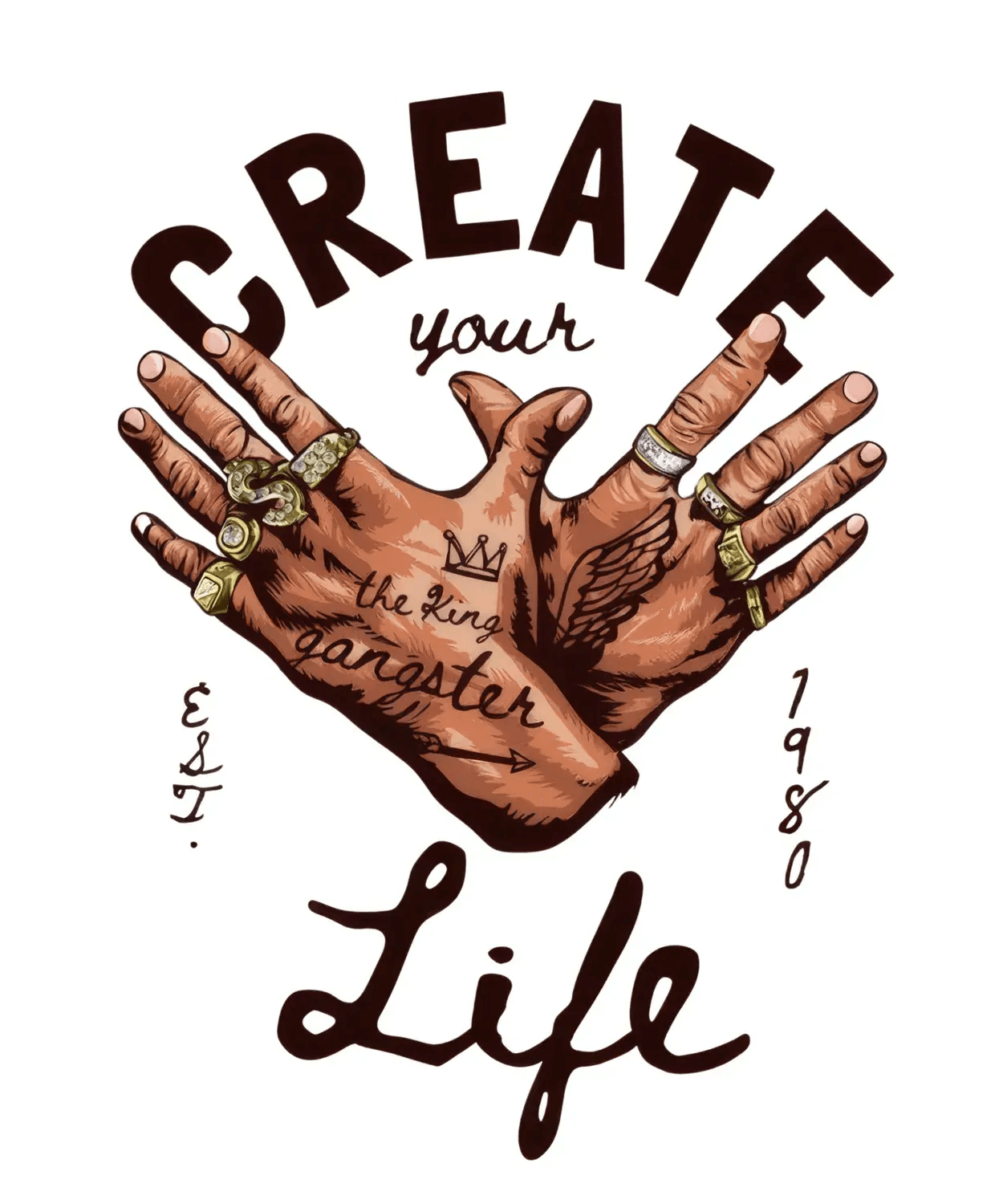 Create Your Life - DTF Ready to Press (original)