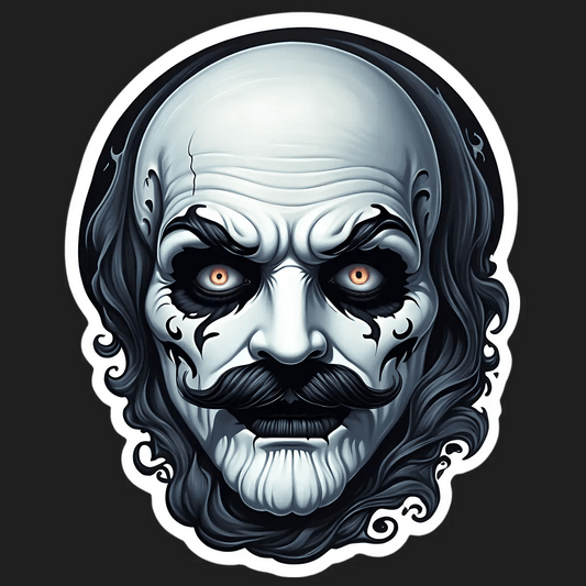 Creepy Clown - Sticker - Heat Press Transfer