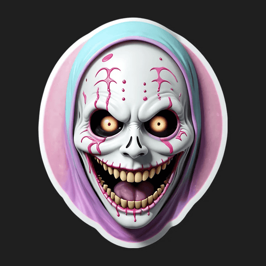 Creepy Clown - UV DTF Sticker - Heat Press Transfer