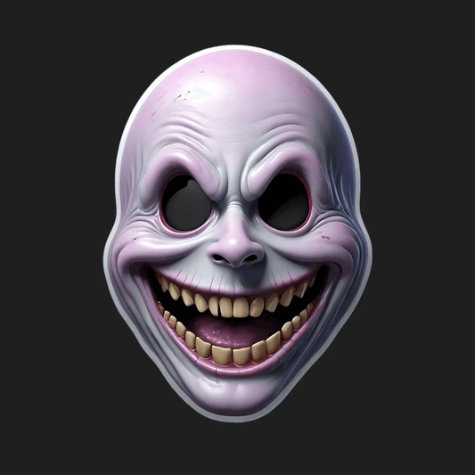 Creepy Smile - UV DTF Sticker - Heat Press Transfer