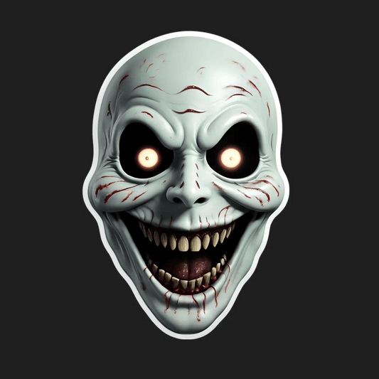 Creepy Zombie - Scary Sticker - Heat Press Transfer