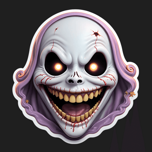 Creepy Clown - Halloween Sticker - Heat Press Transfer