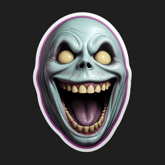 Creepy Smile - UV DTF Sticker - Heat Press Transfer