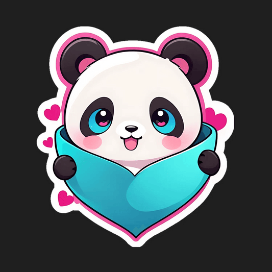 Cuddly Panda - Sticker - Heat Press Transfer