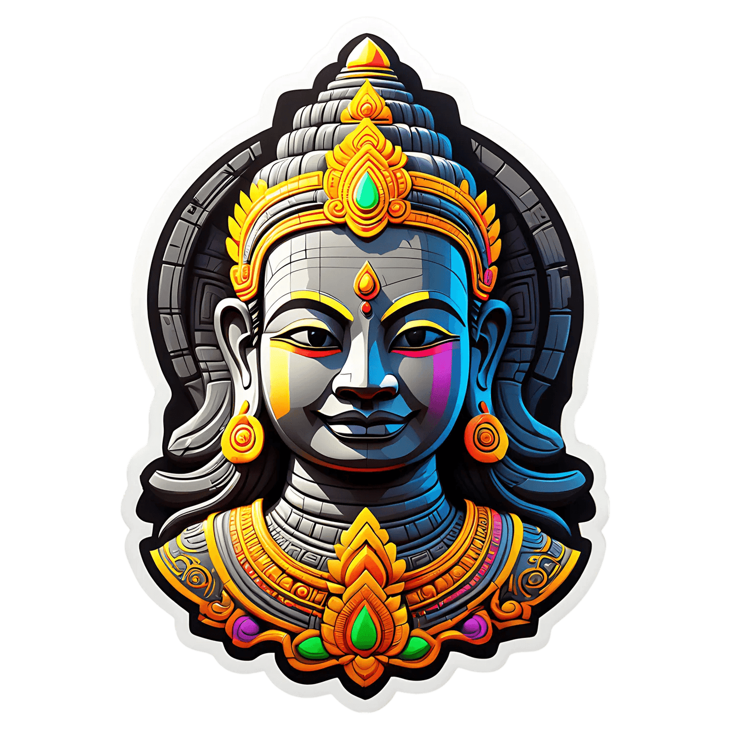 Cultural Icon Sticker - Vibrant UV DTF - Heat Press Transfer