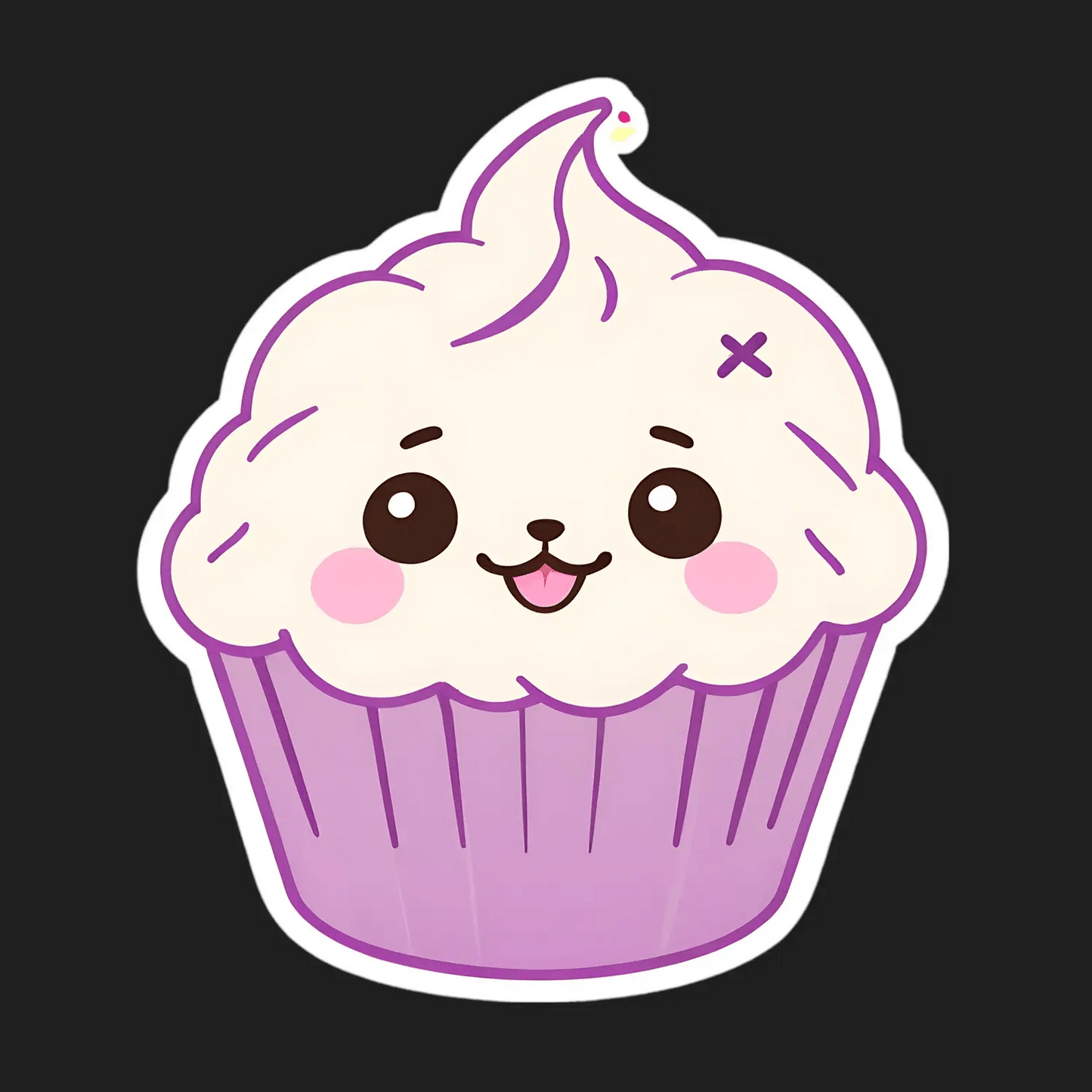 Cupcake Charm - Sticker - Heat Press Transfer