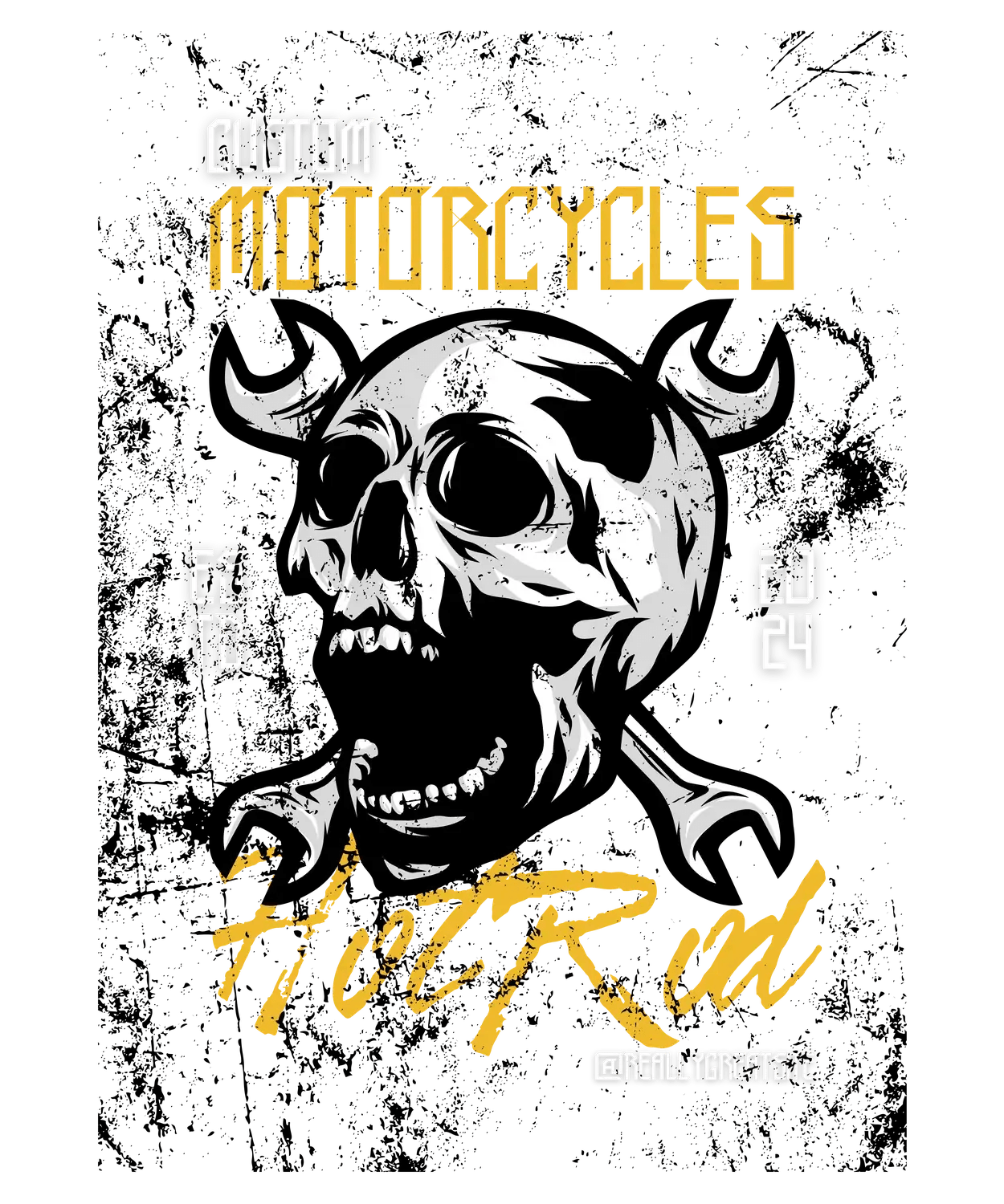 Custom Motorcycles Hotrod - DTF Ready to Press (original)