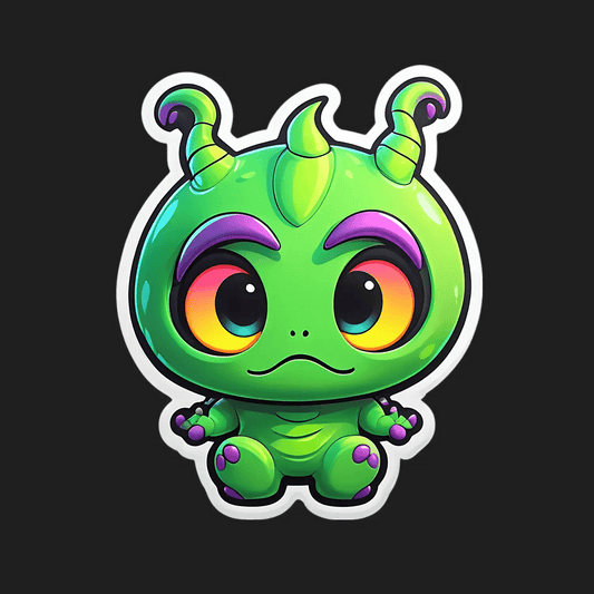 Cute Alien - Sticker for Fun & Decor - Heat Press Transfer