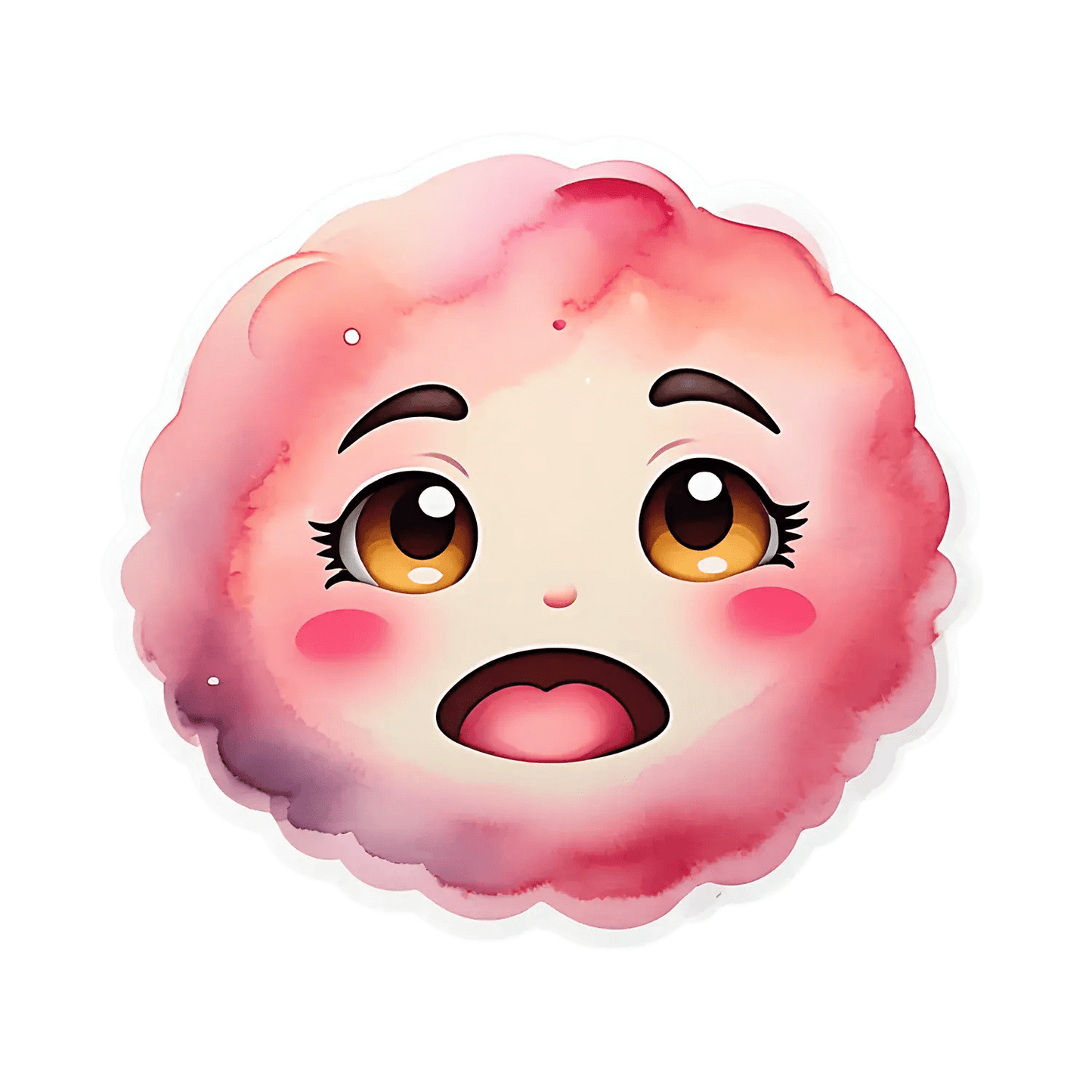 Cute Anime Face - Sticker - Heat Press Transfer