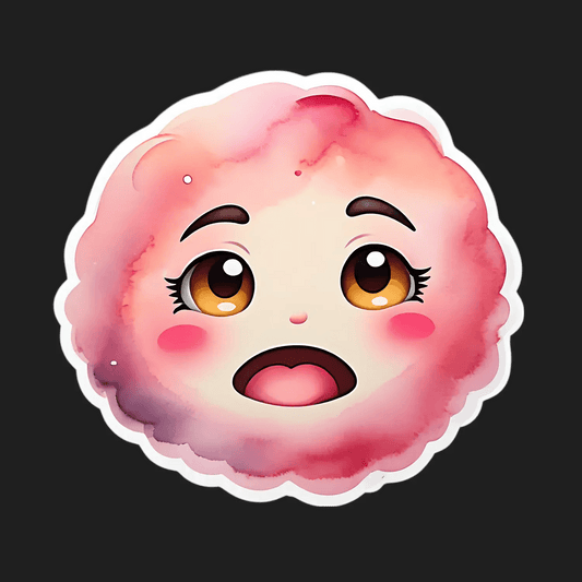 Cute Anime Face - Sticker - Heat Press Transfer