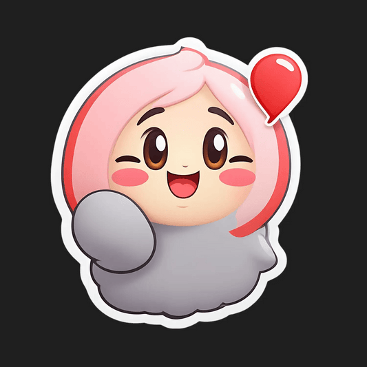 Cute Anime Girl - Sticker - Heat Press Transfer