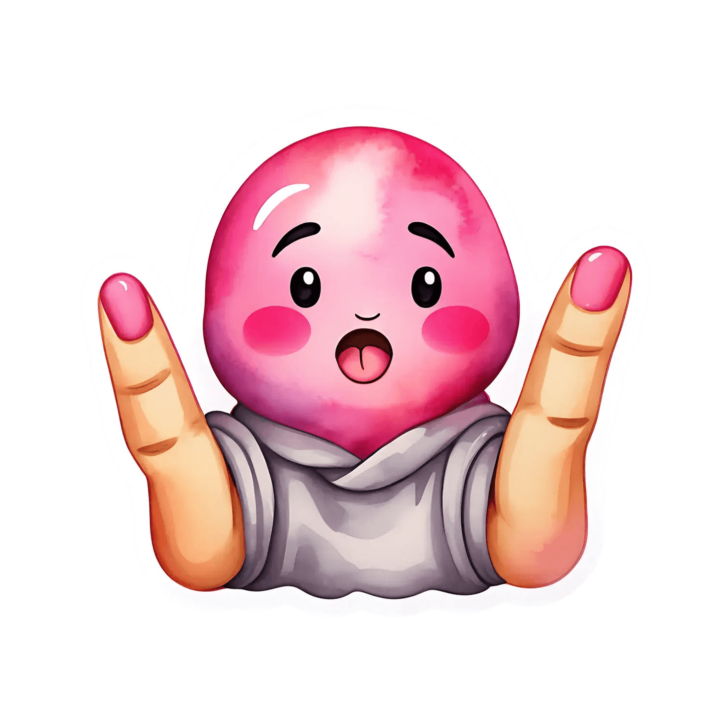 Cute Anime Sticker - UV DTF Decal - Heat Press Transfer