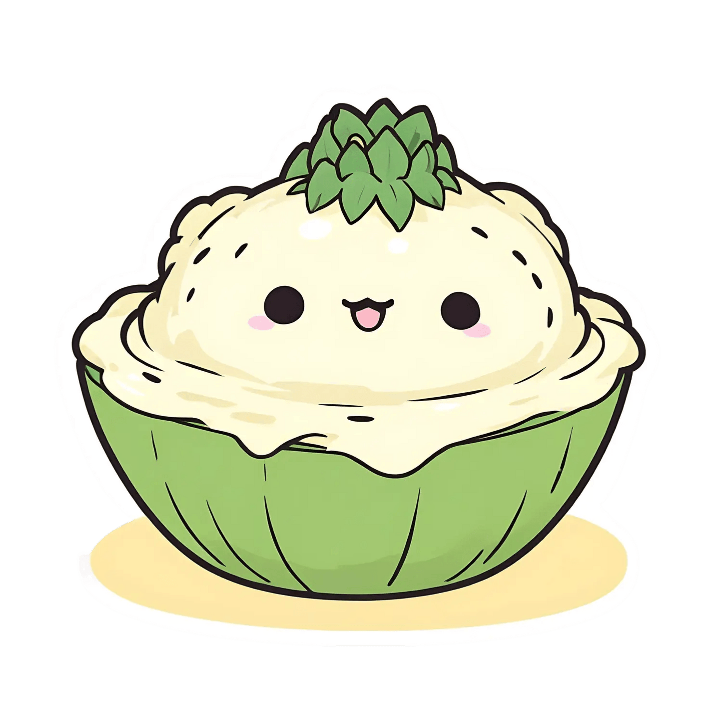 Cute Avocado Sticker - Trendy Decal - Heat Press Transfer