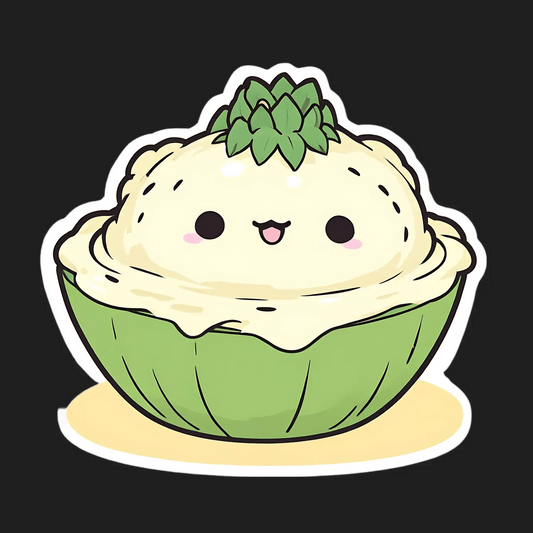 Cute Avocado Sticker - Trendy Decal - Heat Press Transfer