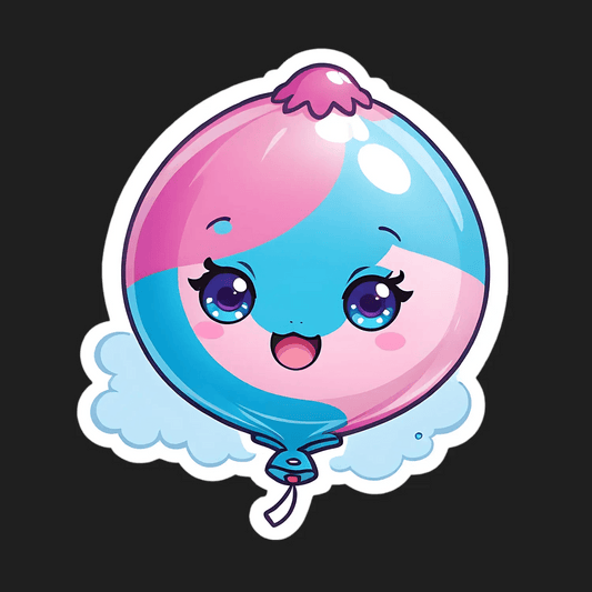 Cute Balloon - UV DTF Sticker - Heat Press Transfer