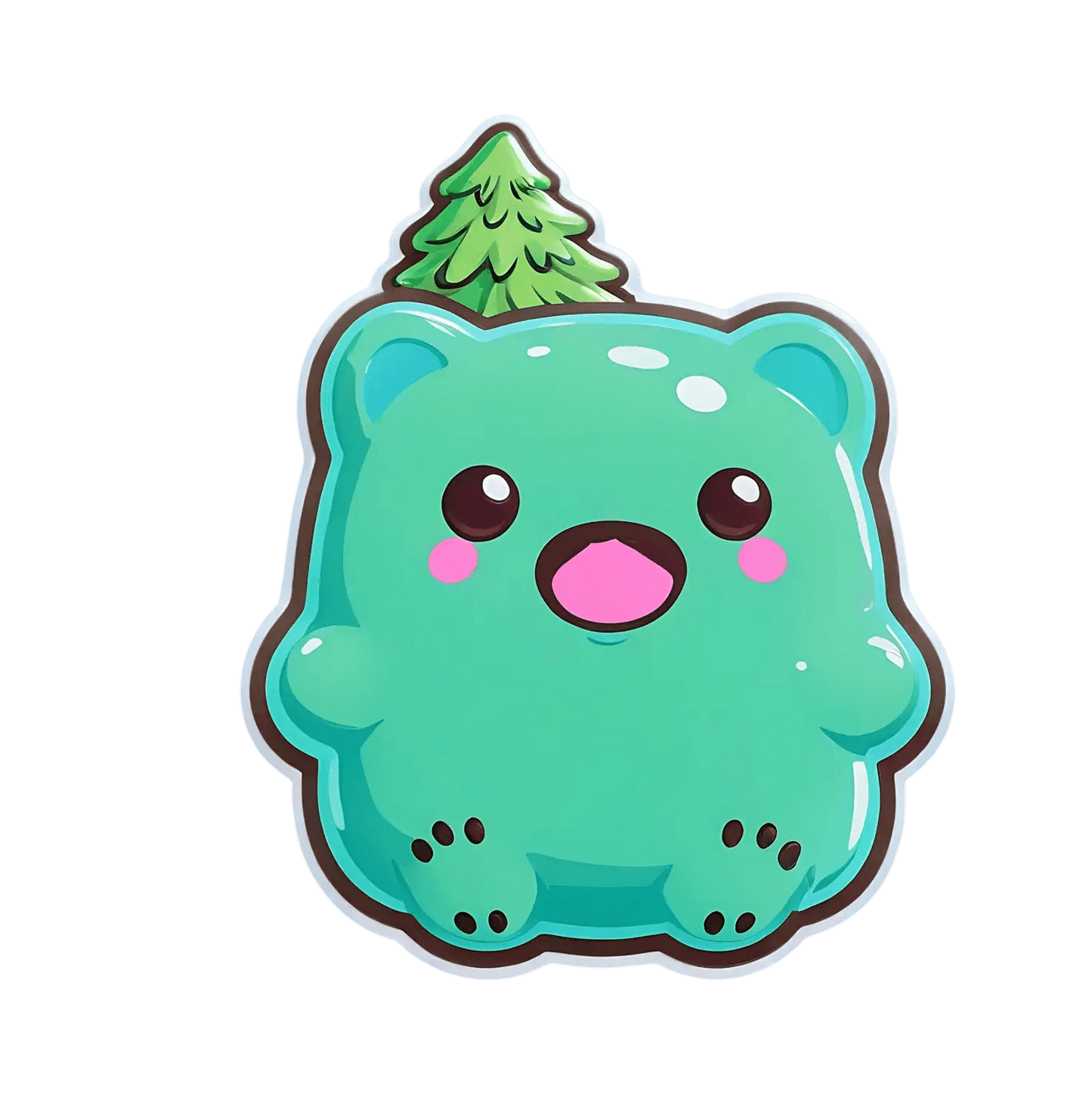 Cute Bear Sticker - Forest Themed - Heat Press Transfer