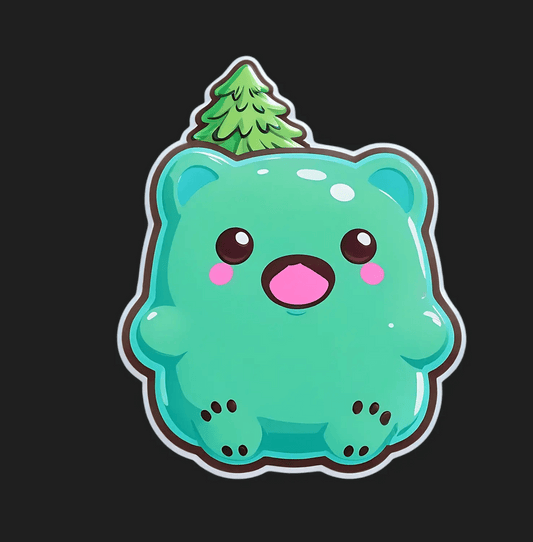 Cute Bear Sticker - Forest Themed - Heat Press Transfer